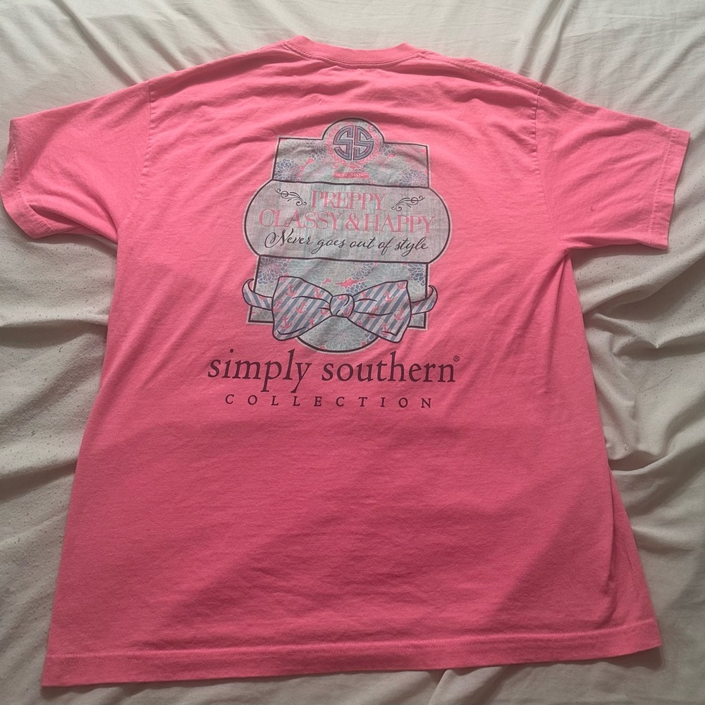 Simply Southern Pink T-Shirt size L/XL